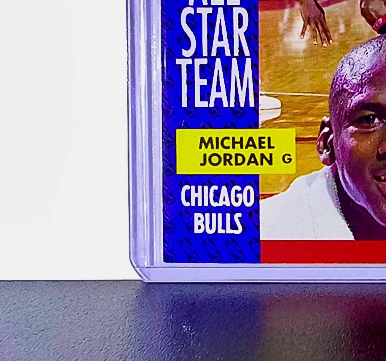 Michael Jordan 1991-92 Fleer All-Star Team #211 Basketball Card Chicago Bulls