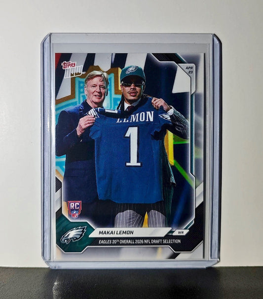 Makai Lemon Rookie 2026 Topps Now Draft Night #MLEM Card Philadelphia Eagles