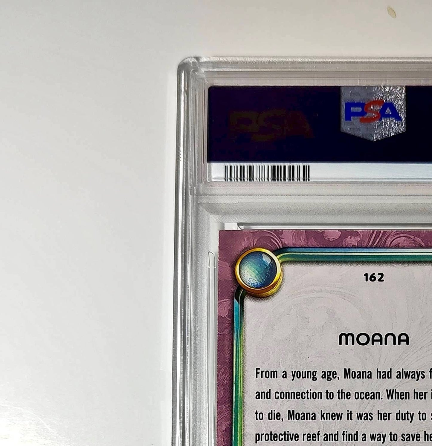 Moana 2025 Topps Disney Cartoon Princess #162 Card Moana PSA 9