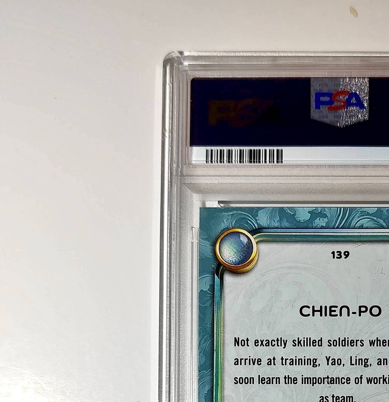 Chien-Po 2025 Topps Disney Wonder #139 Diamond Card Mulan PSA 7