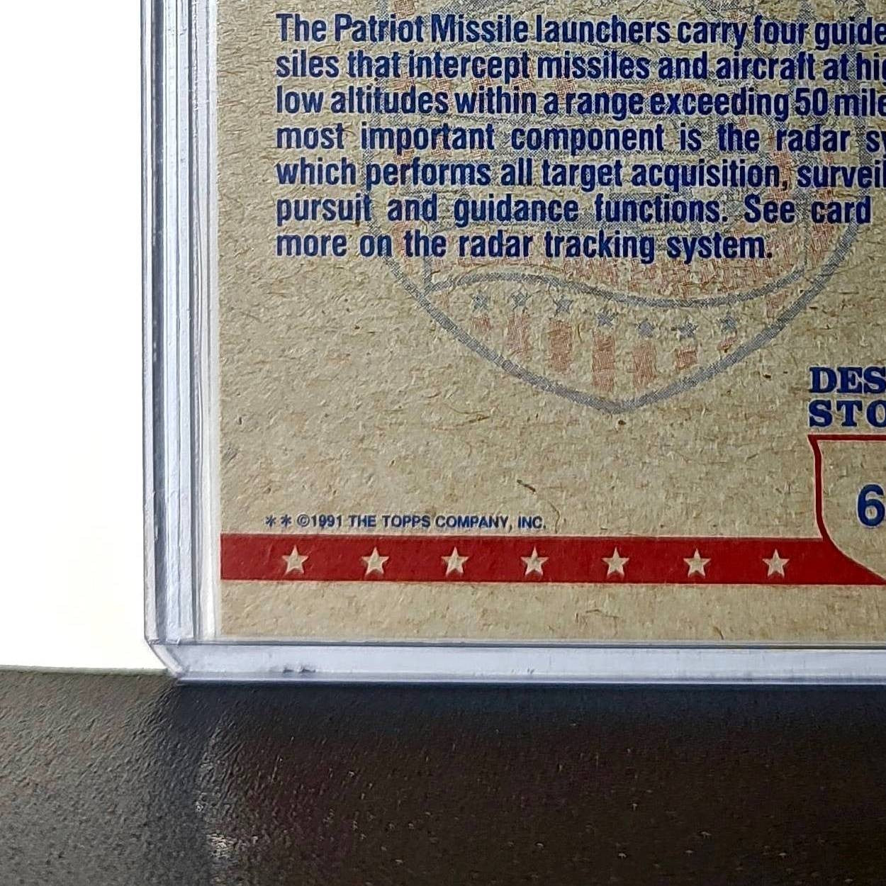Patriot Control Center 1991 Topps Desert Storm #66 Card