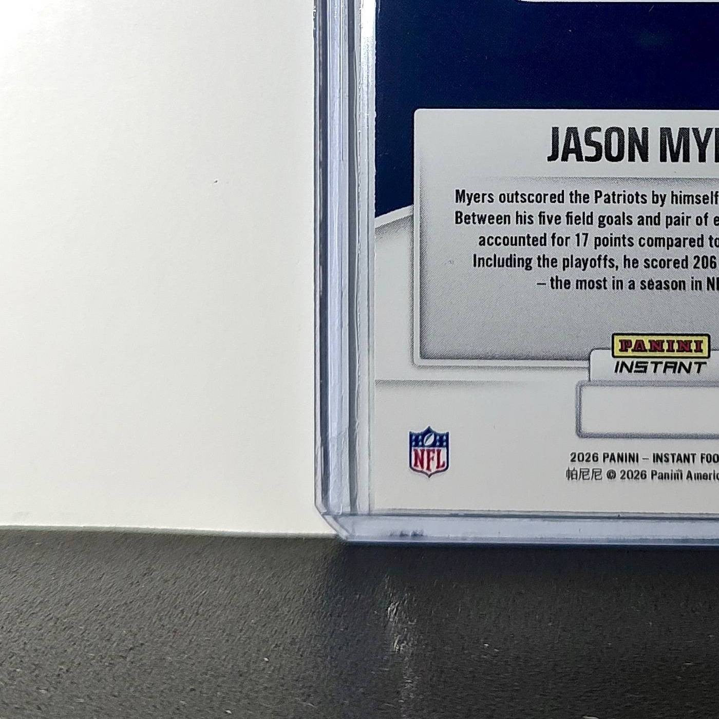 Jason Myers 2026 Panini NFL Super Bowl LIX Champions #27 Card Seattle Seahawks