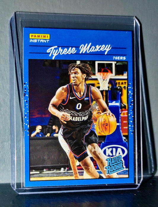 Tyrese Maxey 2020-21 Panini NBA Instant #21 Rated Rookie Retro Card 1/3558