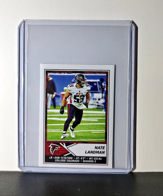 Nate Landman 2024 Panini NFL Sticker #435 Atlanta Falcons
