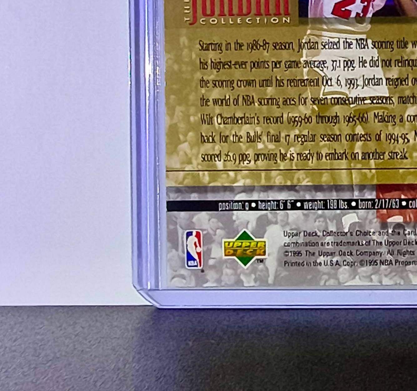 Michael Jordan 1995-96 Collector's Choice Jordan Collection Card Chicago Bulls