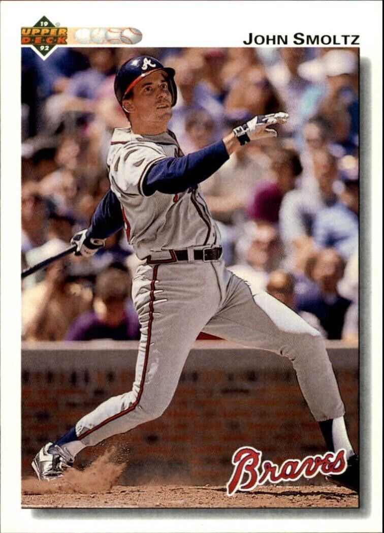 John Smoltz 1992 Upper Deck MLB #322 Baseball Card Atlanta Braves