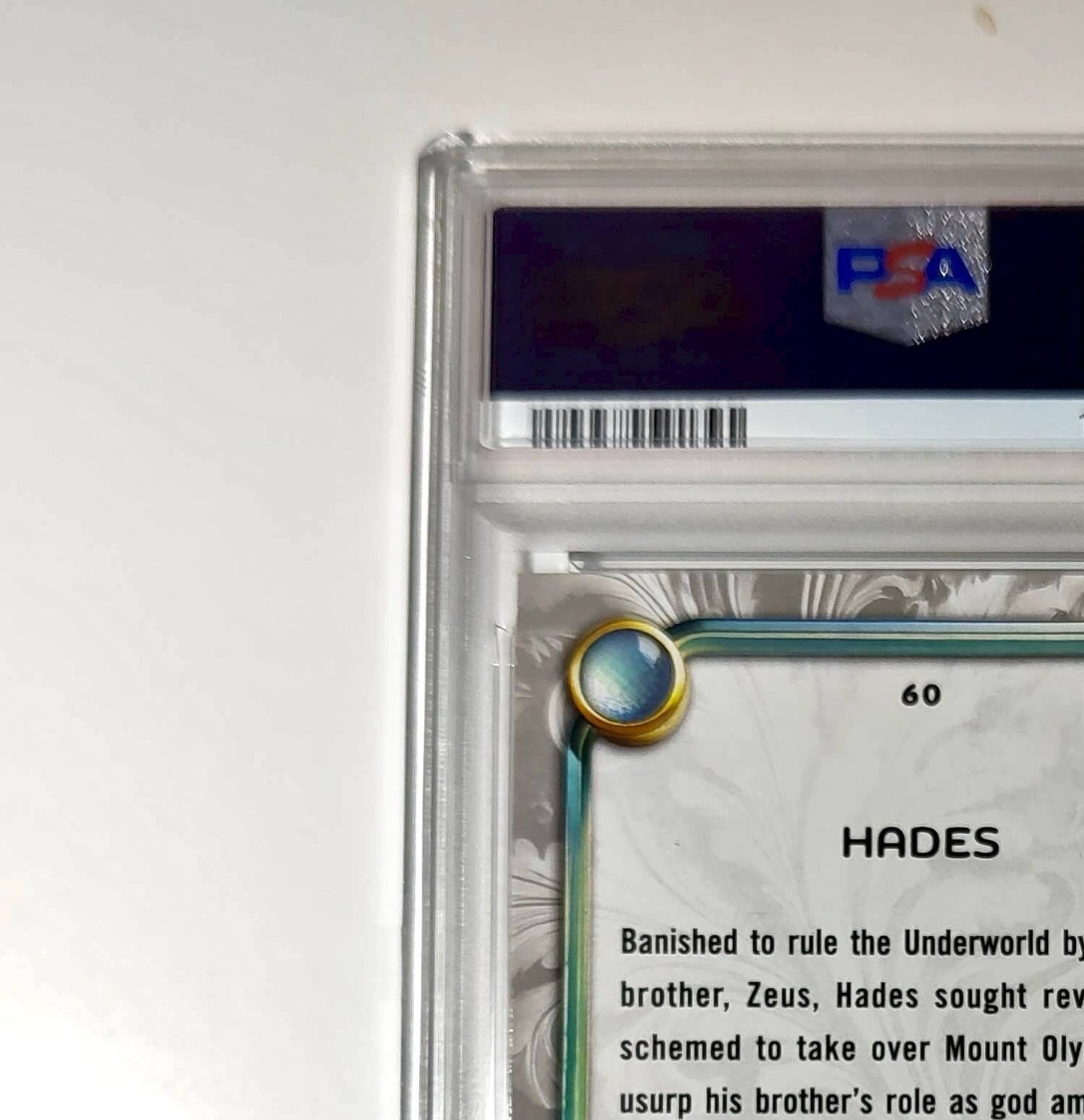 Hades 2025 Topps Disney Wonder #60 Winter Variant Card Hercules PSA 9