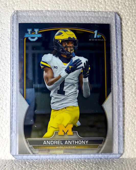 Andrel Anthony 2022 Topps 1st Bowman U Football #63 Card Michigan