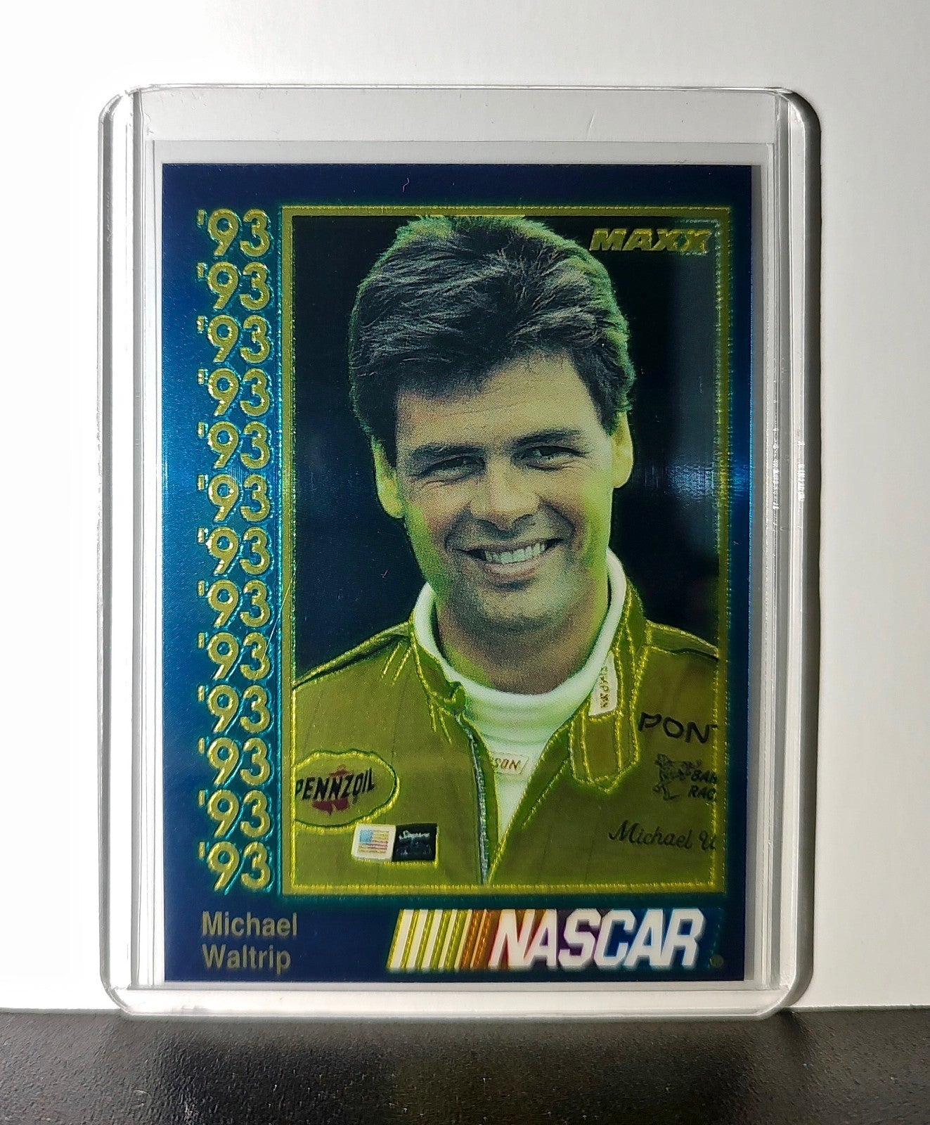 Michael Waltrip 1993 Maxx Premier Plus Racing #30 NASCAR Card Bahari Racing