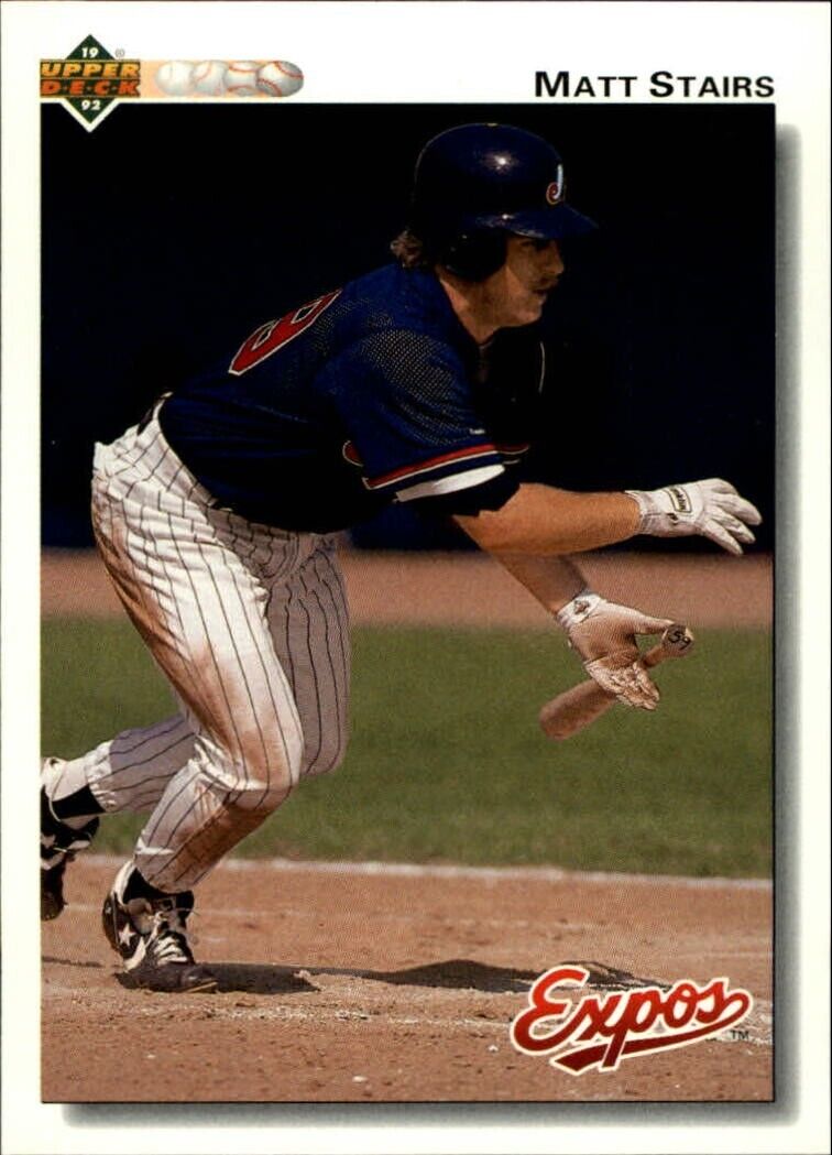 Matt Stairs 1992 Upper Deck MLB #786 Rookie Baseball Card Montreal Expos