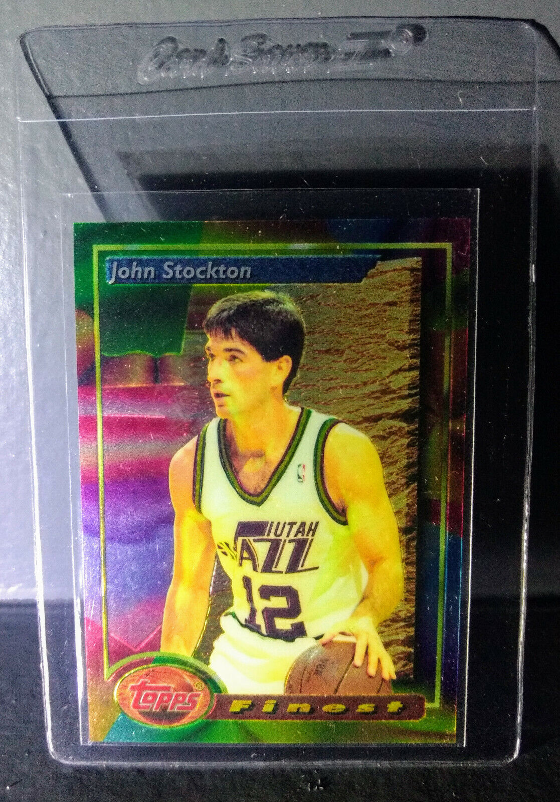 1993-94 Topps Finest John Stockton #219 Basketball Card