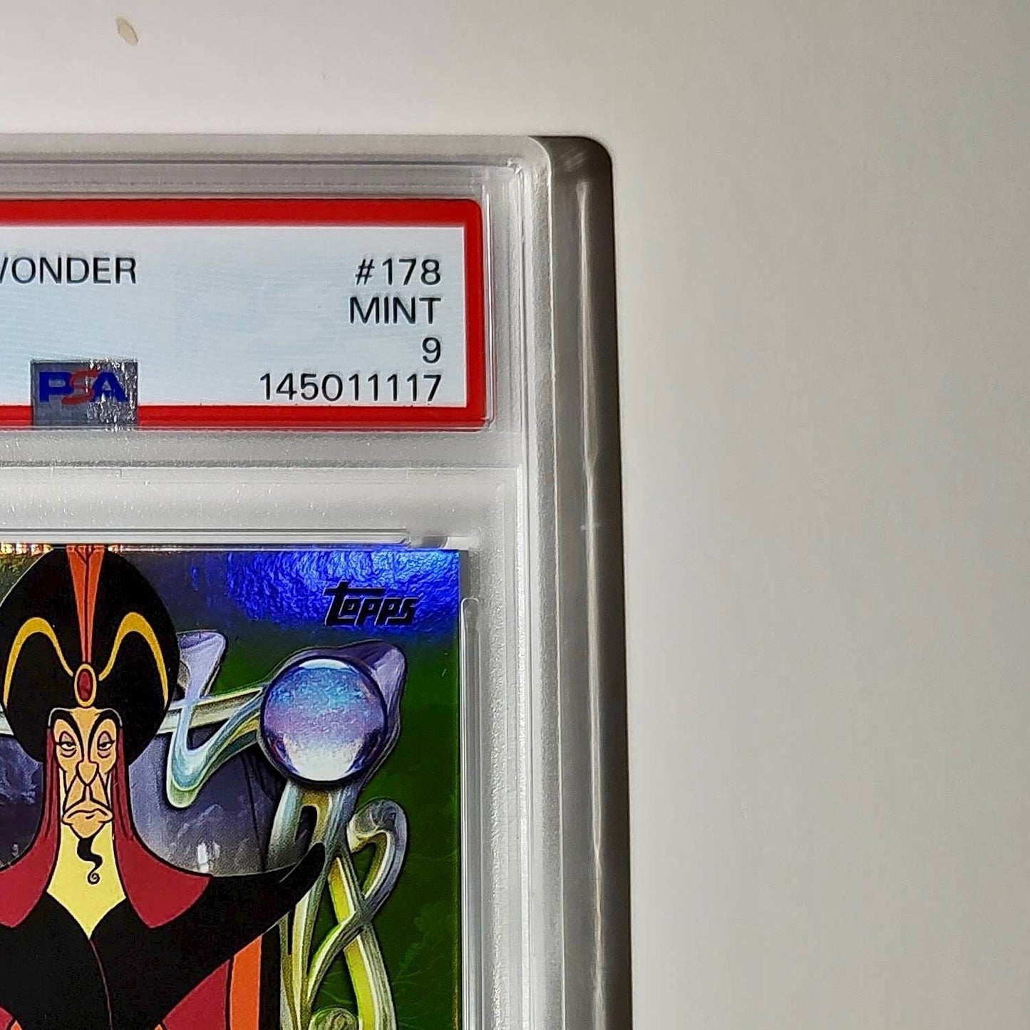 Jafar 2025 Topps Disney Wonder #178 Card Aladdin PSA 9 MT