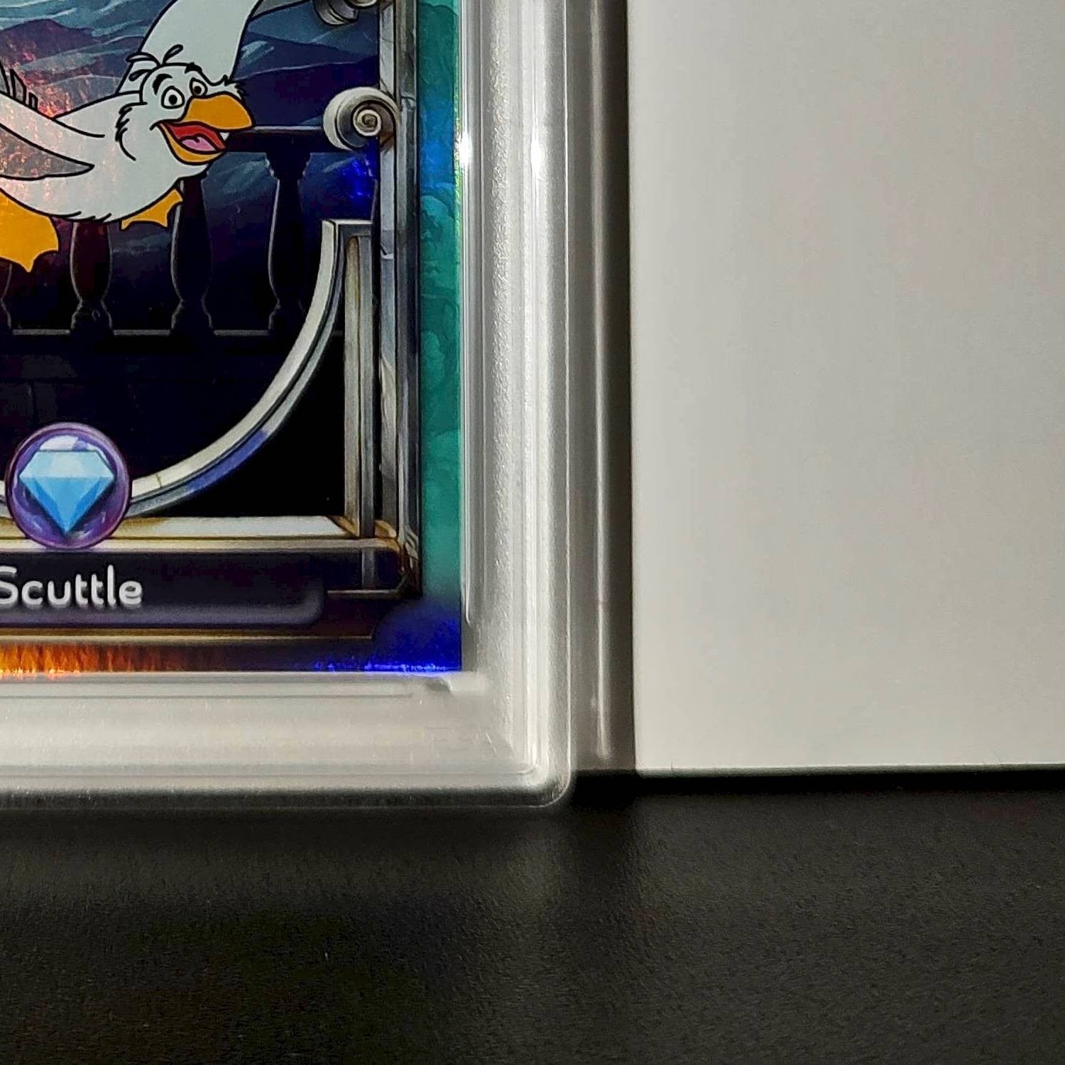 Scuttle 2025 Topps Disney Wonder #123 Diamond Card The Little Mermaid PSA 8