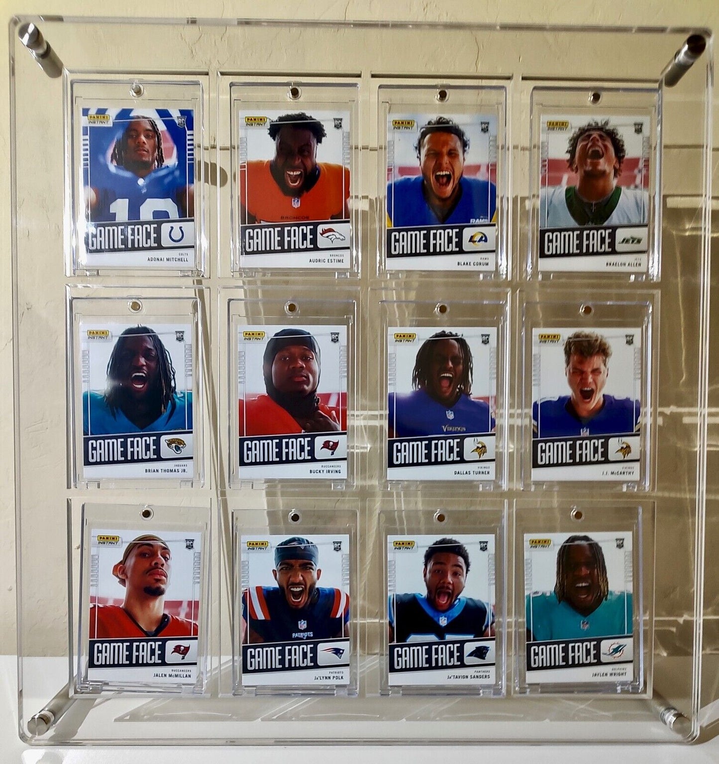 2024 Panini NFL Game Face Complete 36 Card Rookie Card Set 1/331 & Displays