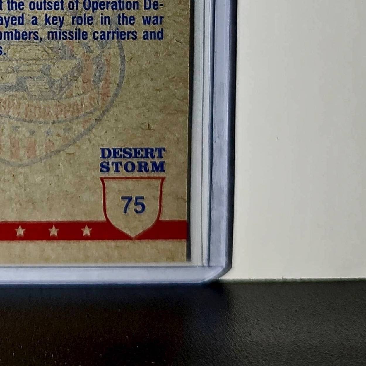 Ready in the Cockpit 1991 Topps Desert Storm #75 Card