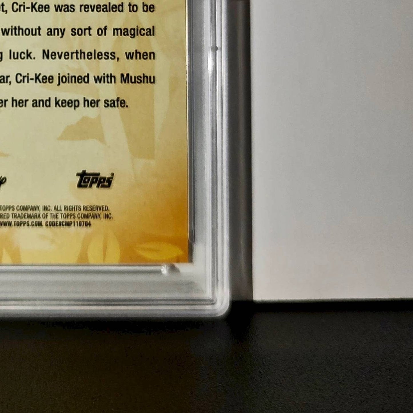 Cri-Kee 2025 Topps Disney #FF-17 Furry Friends Card Mulan PSA 9