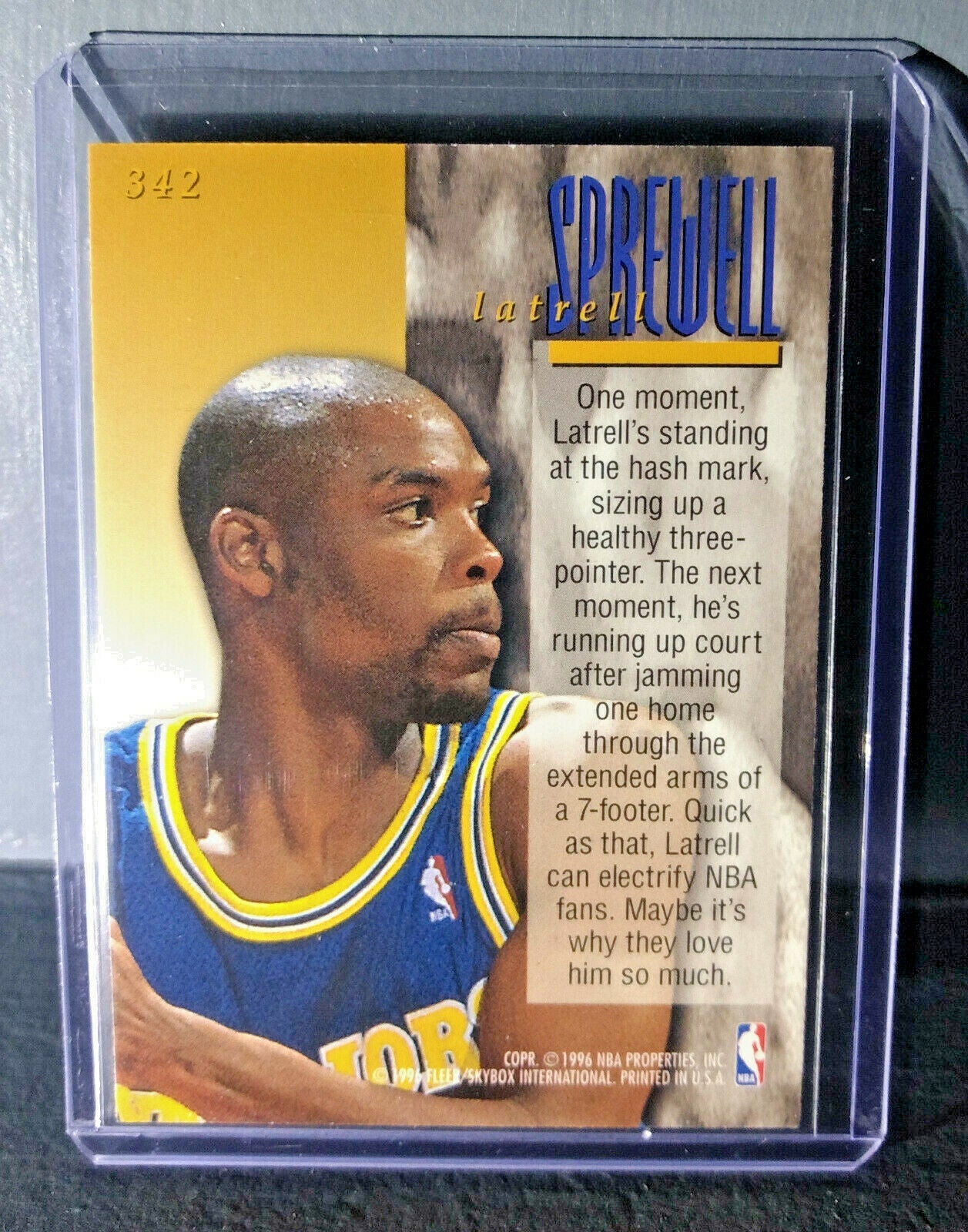 1995-96 Latrell Sprewell Fleer Ultra #342 Encore Basketball Card