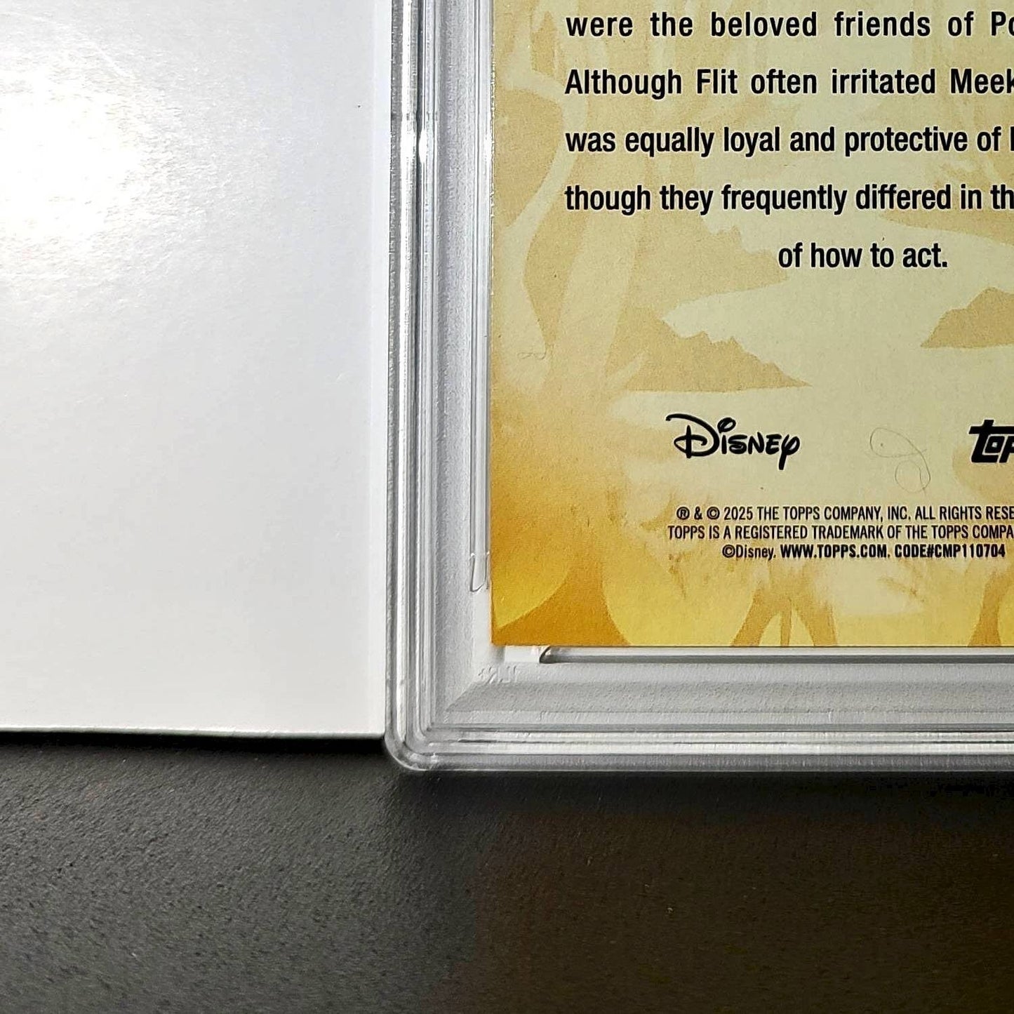 Flit and Meeko 2025 Topps Disney #FF-14 Furry Friends Card Pocahontas PSA 9 MT