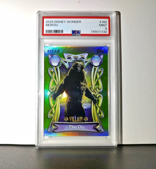 Mor'Du 2025 Topps Disney Wonder #182 Card Brave PSA 9