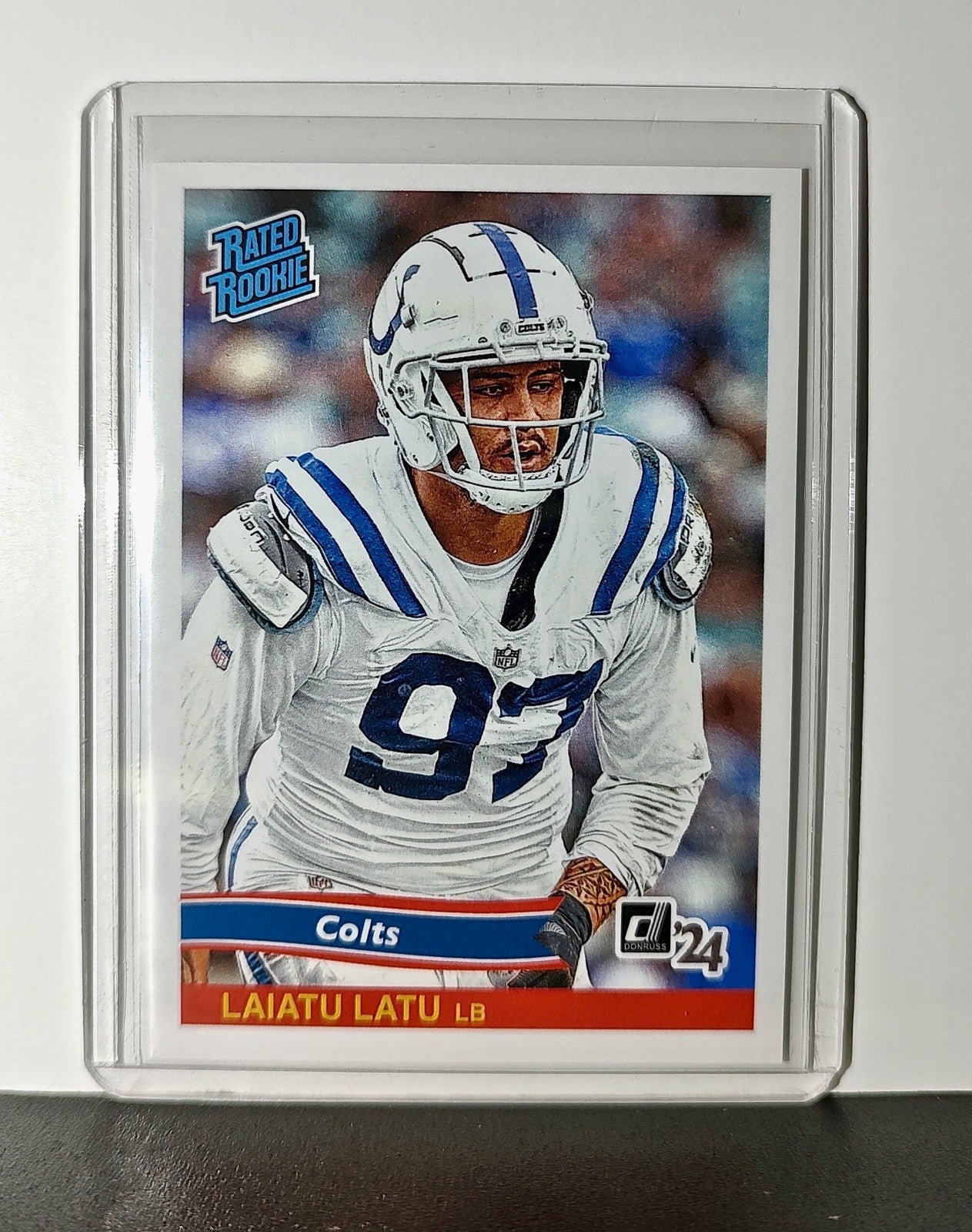 Laiatu Latu Rookie 2024 Panini Rated Rookie Retro NFL #35 Card Colts 1 of 890
