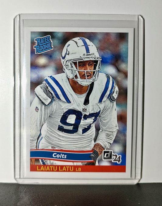 Laiatu Latu Rookie 2024 Panini Rated Rookie Retro NFL #35 Card Colts 1 of 890