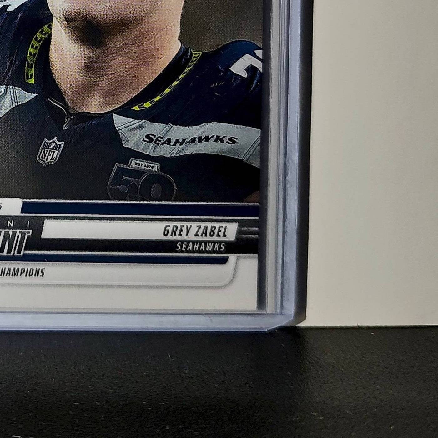 Grey Zabel Rookie 2026 Panini NFL Super Bowl LIX Champions #12 Card Seahawks