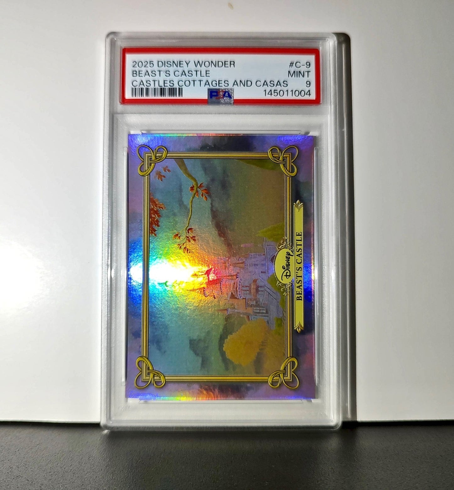 Beast's Castle 2025 Topps Disney #C-9 Card Beauty and the Beast PSA 9