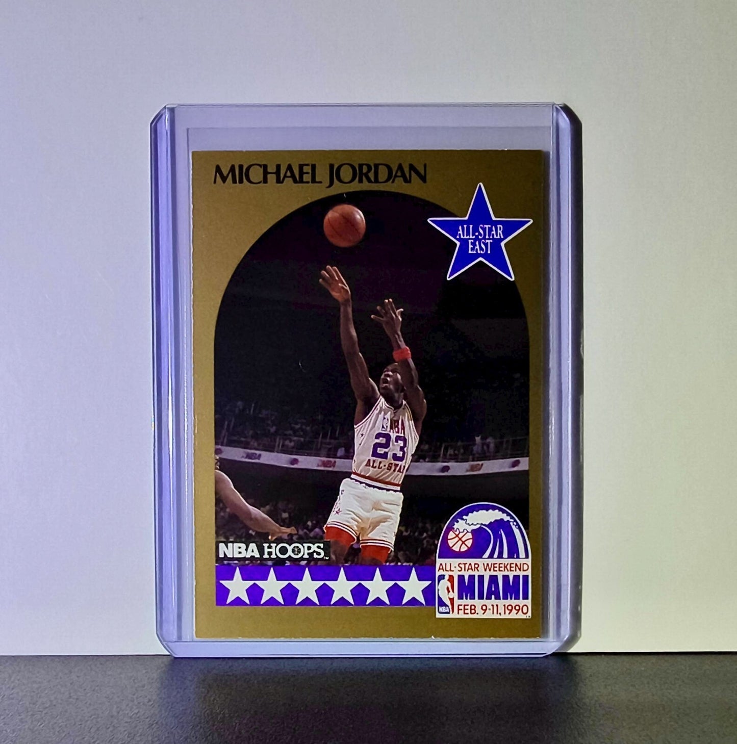 Michael Jordan 1990-91 Hoops All-Star #5 Basketball Card Chicago Bulls