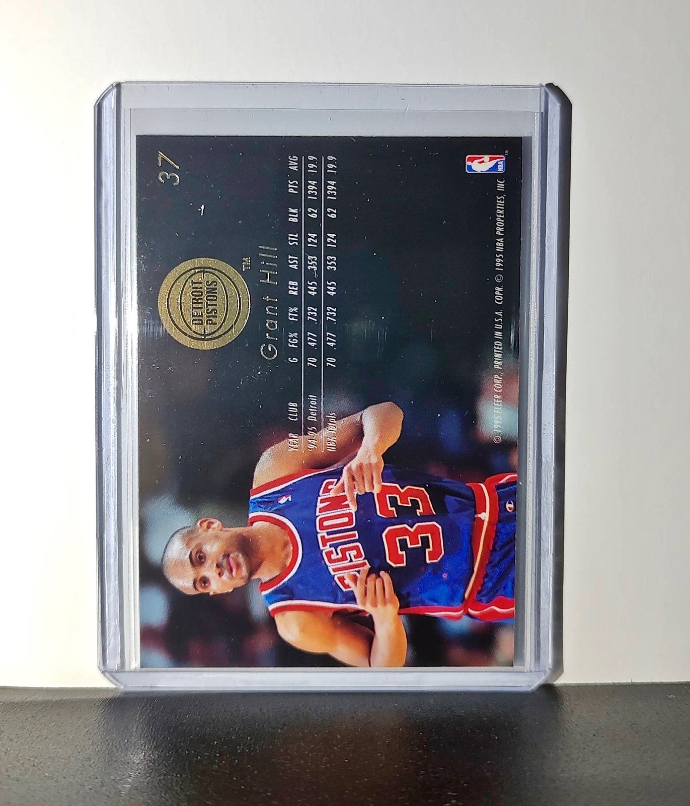 Grant Hill 1995-96 Flair NBA #37 Card Detroit Pistons