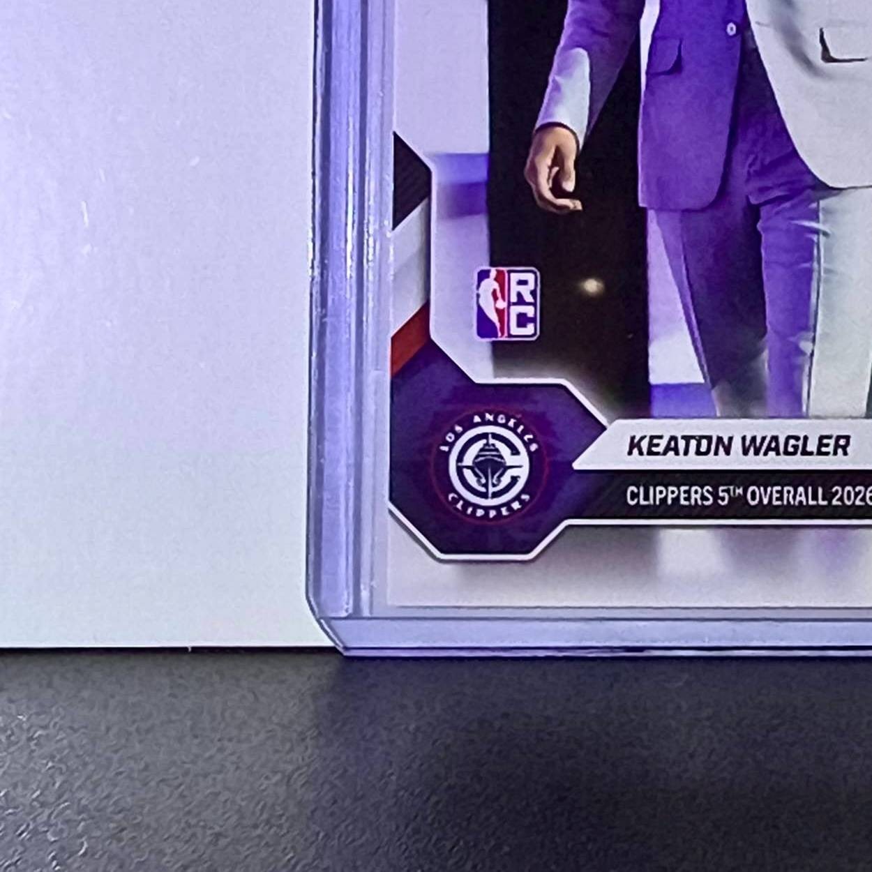 Keaton Wagler Rookie 2026-27 Topps NBA Draft Night KWAG Card LA Clippers