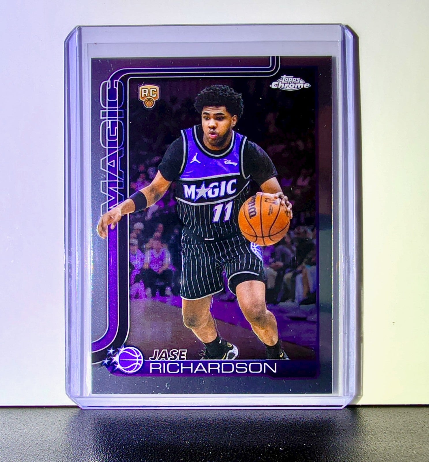 Jase Richardson Rookie 2025-26 NBA Topps Chrome Update #175 Card Orlando Magic