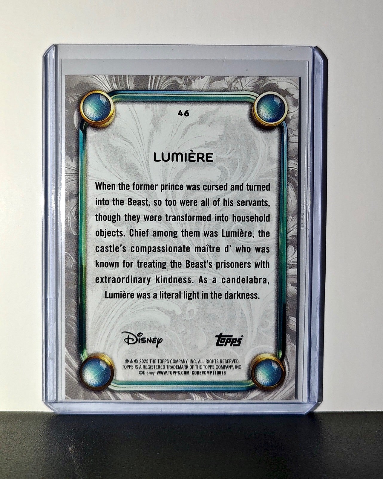 Lumière 2025 Topps Disney Wonder #46 Card Beauty and the Beast