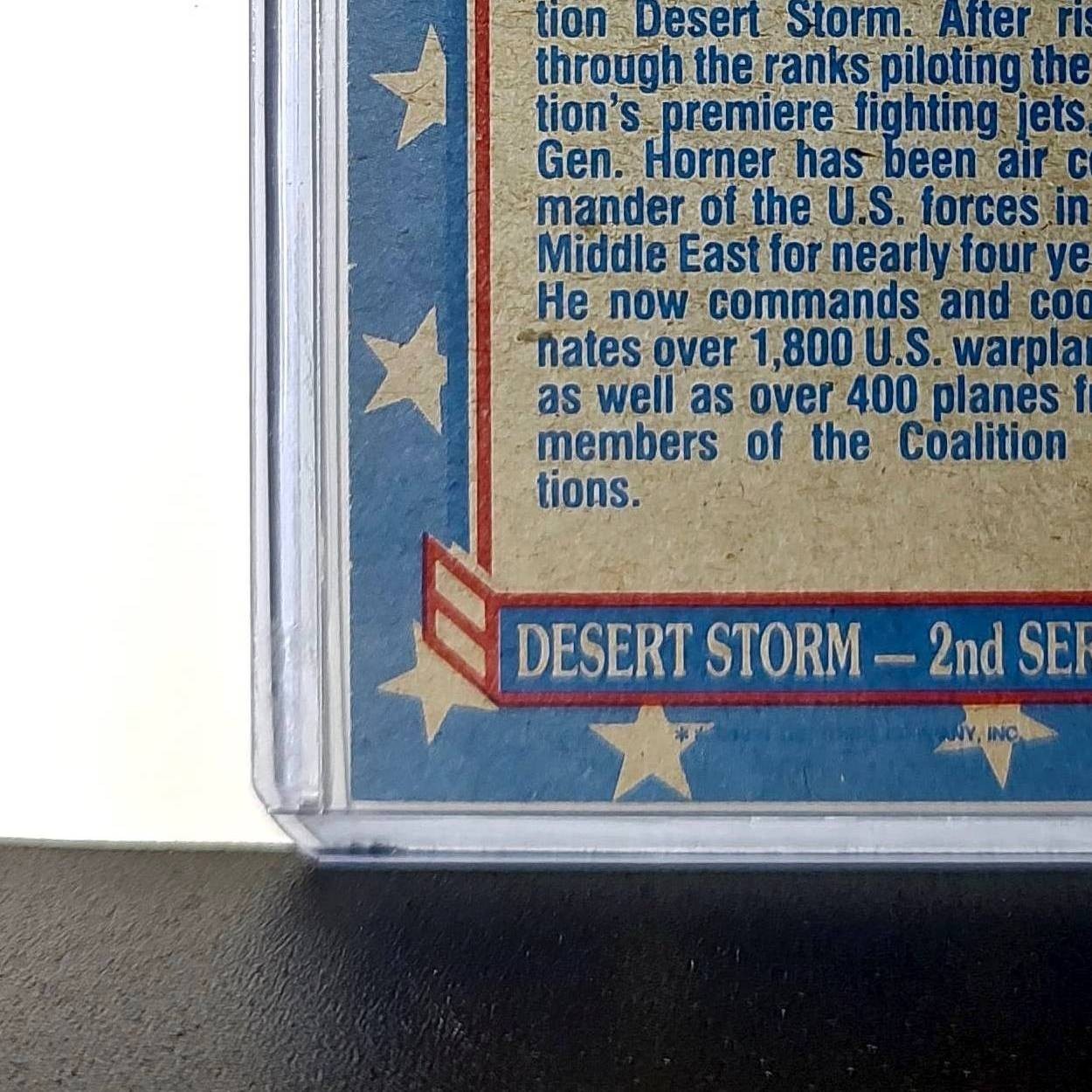 Lt. Gen. Charles A. Horner 1991 Topps Desert Storm #159 Card