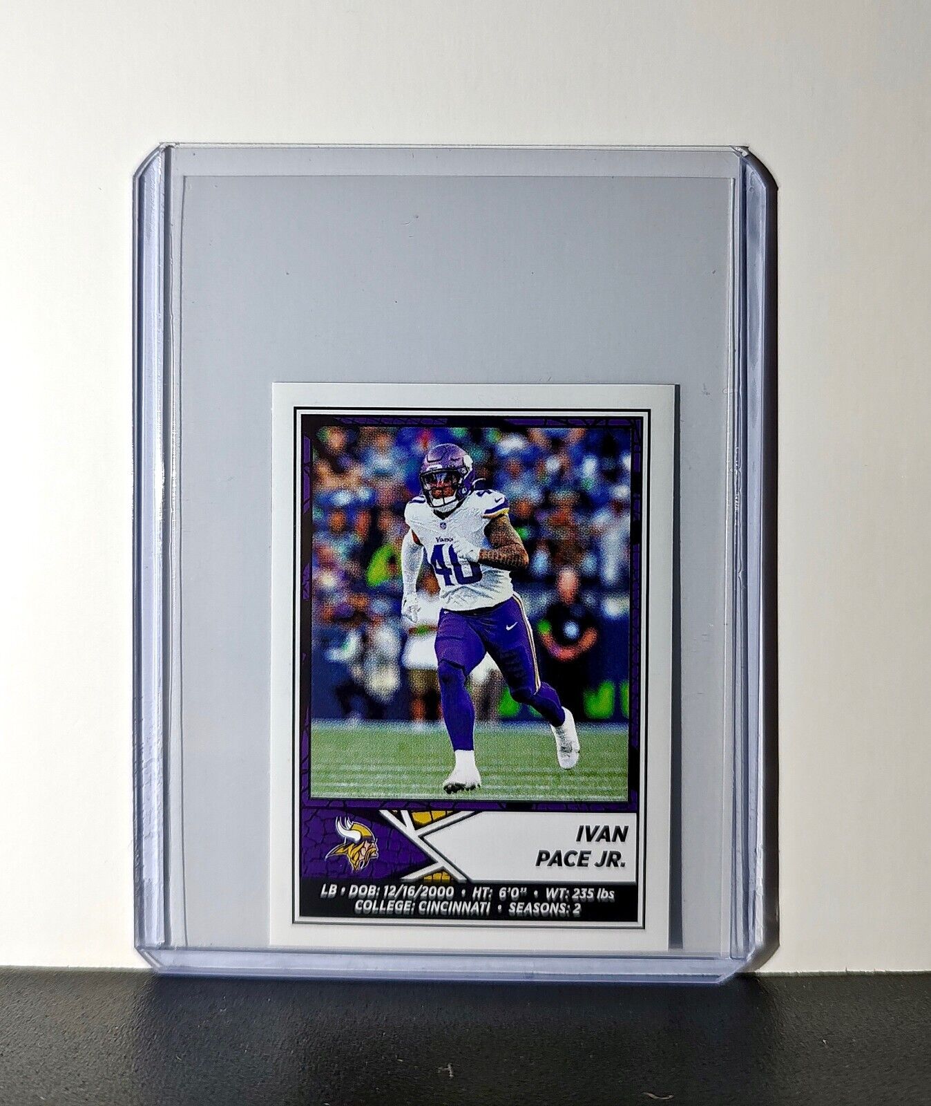 Ivan Pace Jr. 2024 Panini NFL Sticker #418 Minnesota Vikings