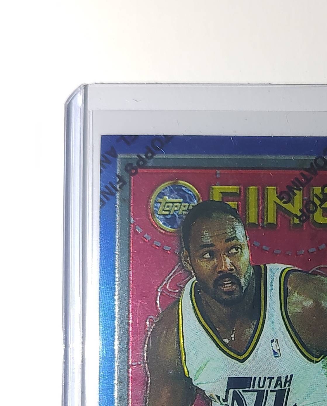 Karl Malone 1995-96 Topps Finest NBA #209 Card Utah Jazz