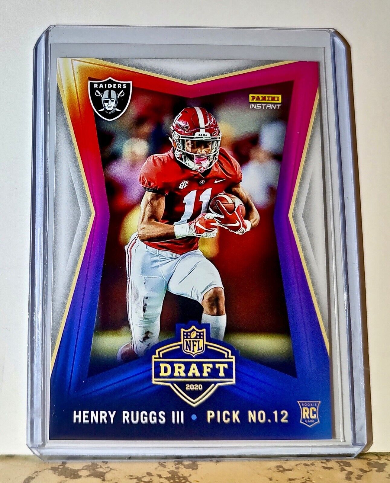 Henry Ruggs III 2020 NFL Draft Night NFL #17 Football Card Raiders 1 of 737