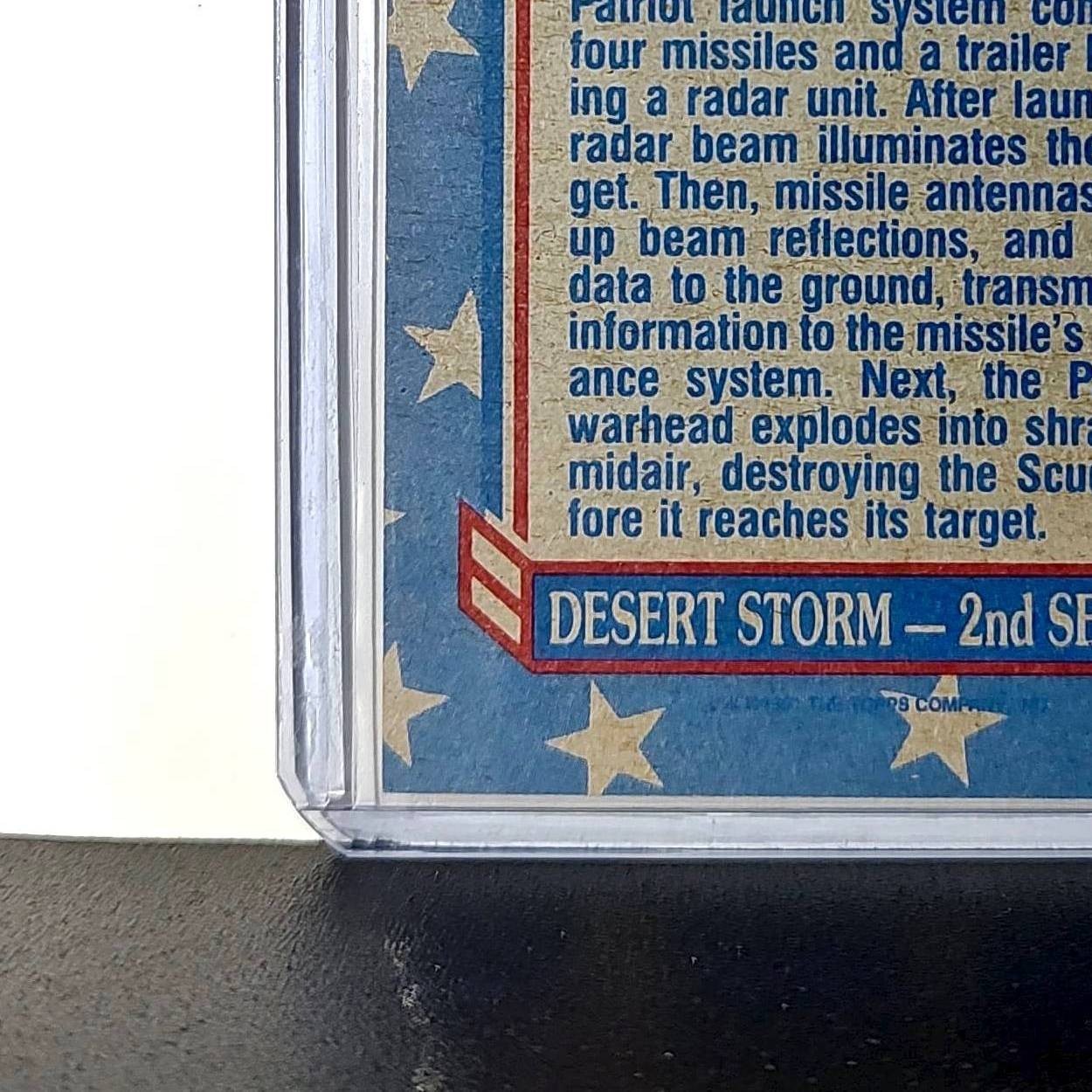 Patriot – The SCUD Interceptor 1991 Topps Desert Storm #166 Card