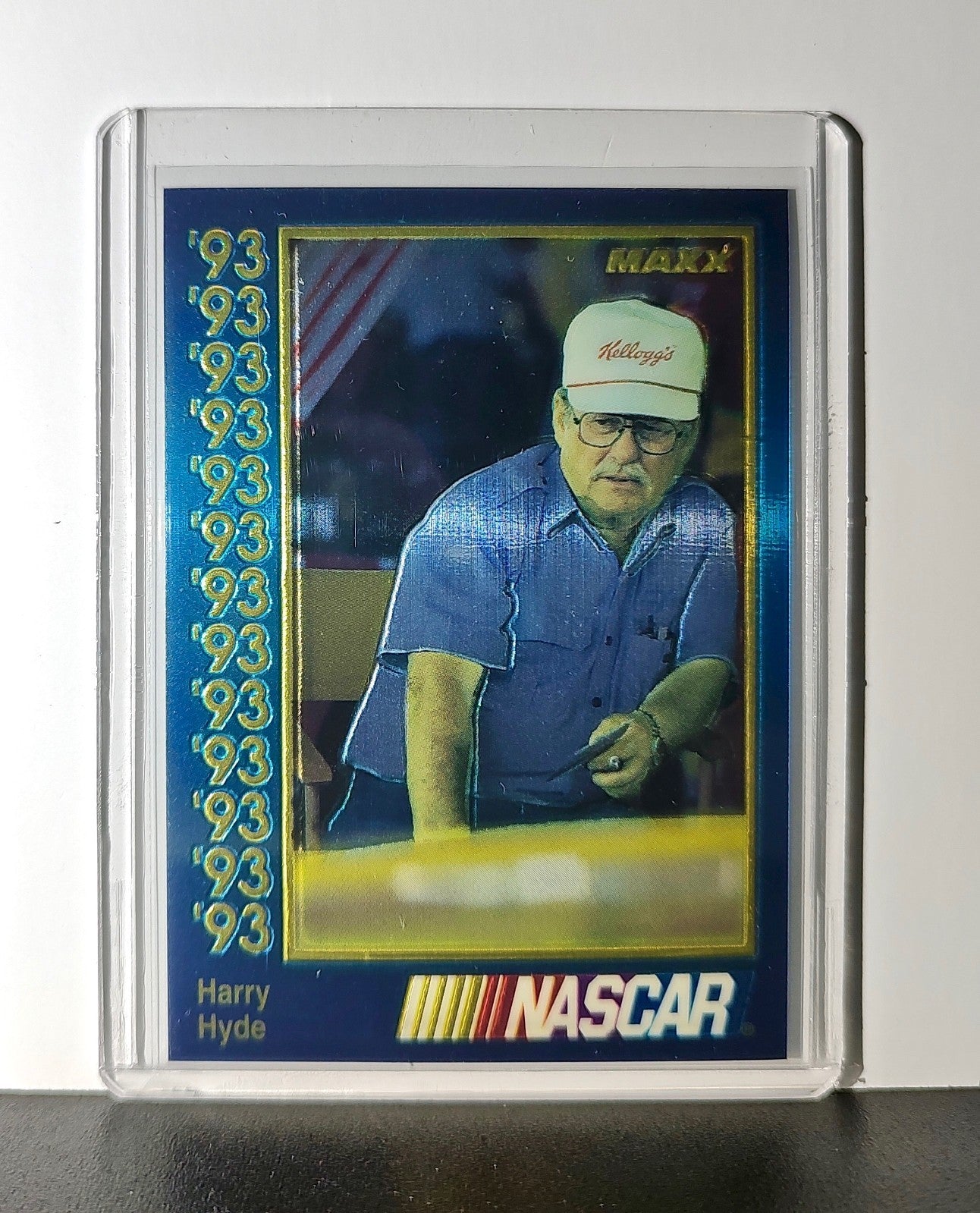 Harry Hyde 1993 Maxx Premier Plus Racing #163 NASCAR Larry Hedrick Motorsports