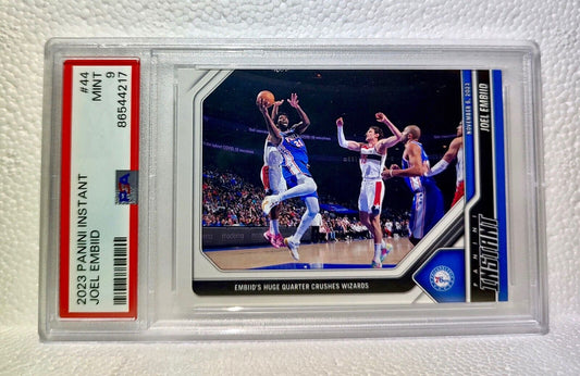 Joel Embiid 2023-24 Panini #44 NBA Basketball Card 76ers 1 of 70 PSA 9 Mint