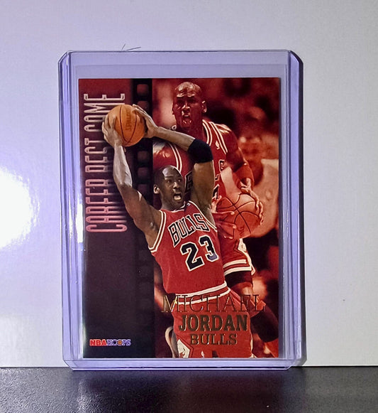 Michael Jordan 1996-97 Hoops Career Best Game #335 Basketball Card Chicago Bulls