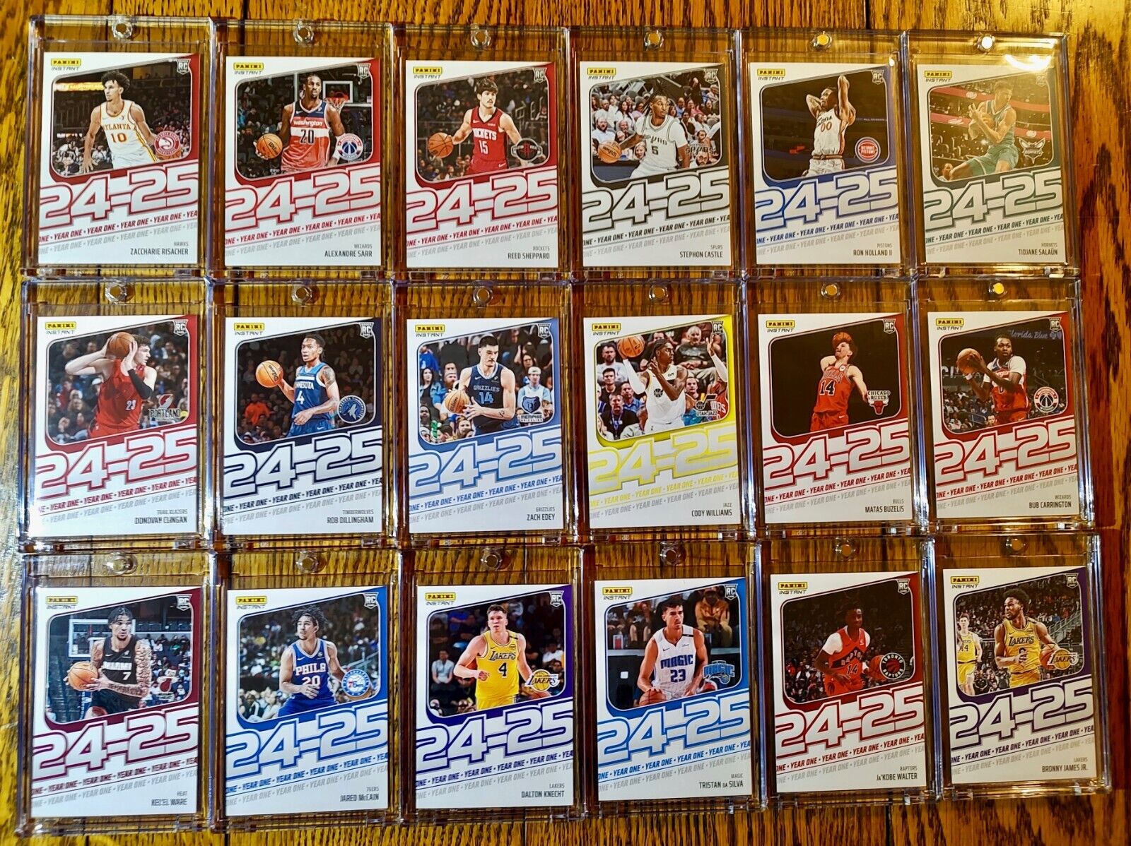 2024-25 Panini Instant NBA Year One Complete 18 Card Basketball Set 1/613