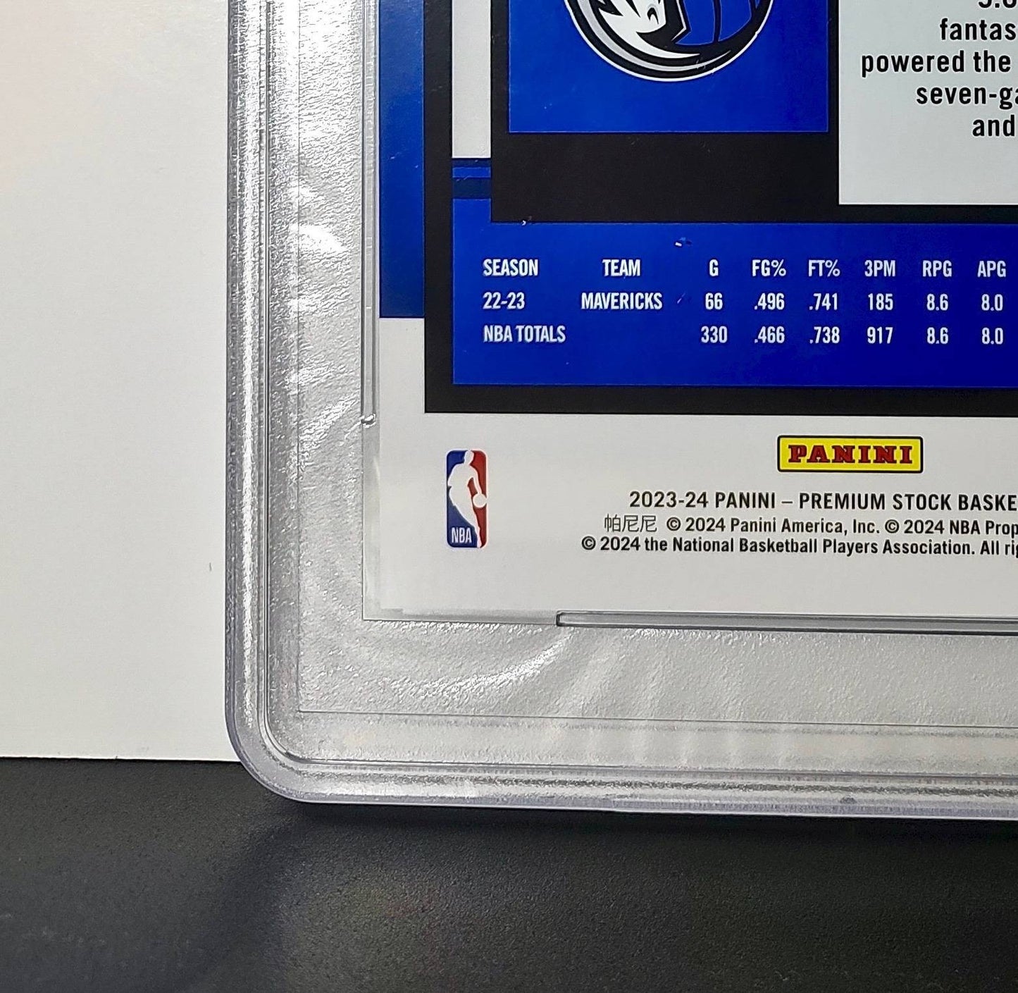Luka Doncic 2023 Panini Premium Stock NBA Hoops #17 Jumbo PSA 10 Gem Mint