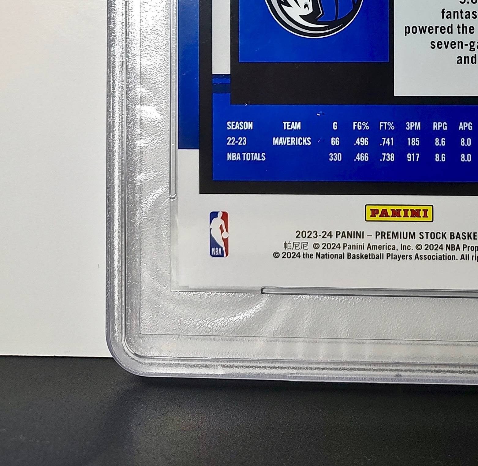 Luka Doncic 2023 Panini Premium Stock NBA Hoops #17 Jumbo PSA 10 Gem Mint