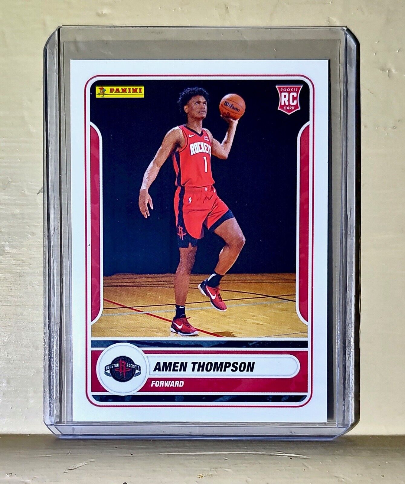 Amen Thompson 2023-24 Panini NBA Basketball #74 Rookie Card Houston Rockets