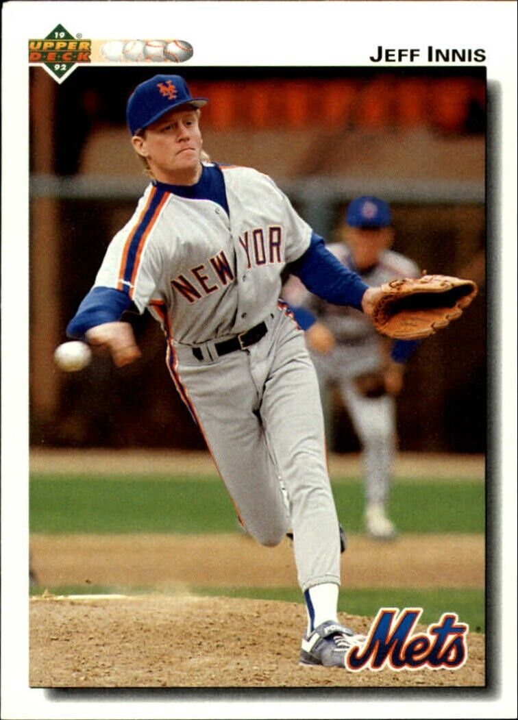 Jeff Innis 1992 Upper Deck MLB #298 Baseball Card New York Mets