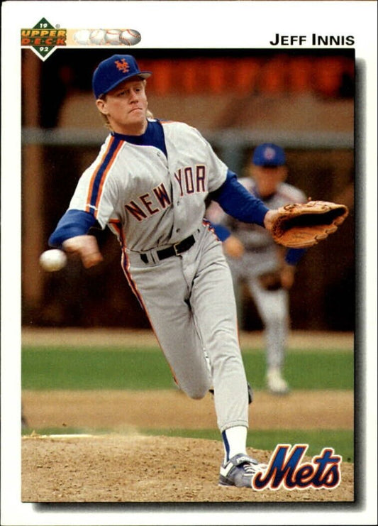 Jeff Innis 1992 Upper Deck MLB #298 Baseball Card New York Mets