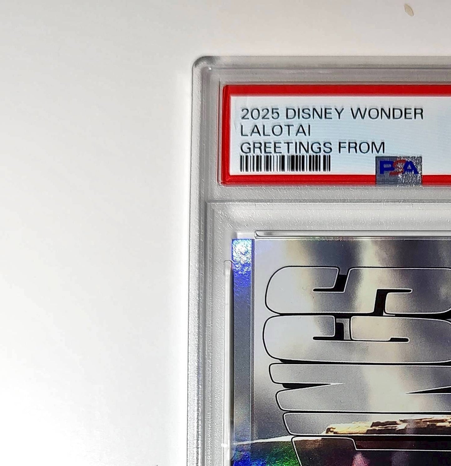 Lalotai 2025 Topps Disney Wonder #GF-11 Greetings From Card Moana PSA 8