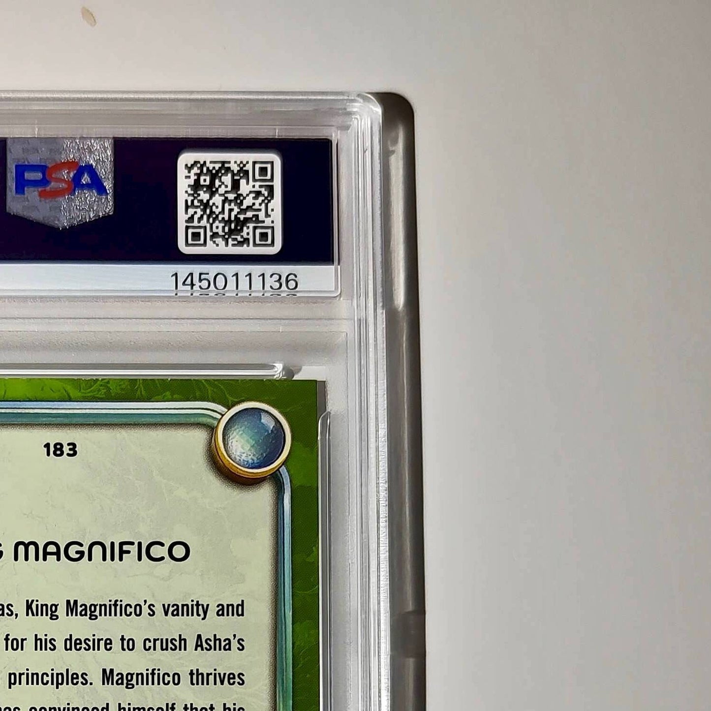 King Magnifico 2025 Topps Disney #183 Card Wish PSA 10 Gem