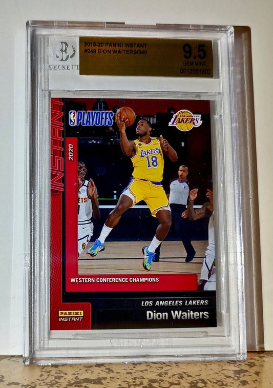 Dion Waiters 2019-20 Panini NBA #248 Basketball 1 of 340 BGS 9.5 Gem Mint Lakers