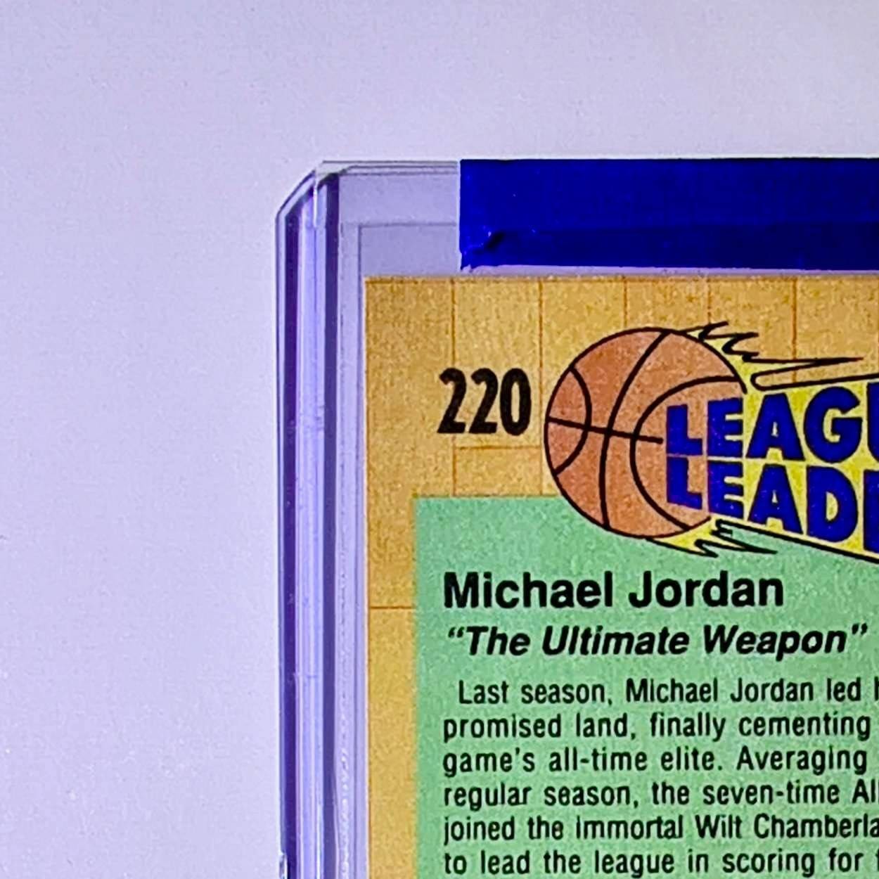 Michael Jordan 1991-92 Fleer League Leaders #220 Basketball Card Chicago Bulls
